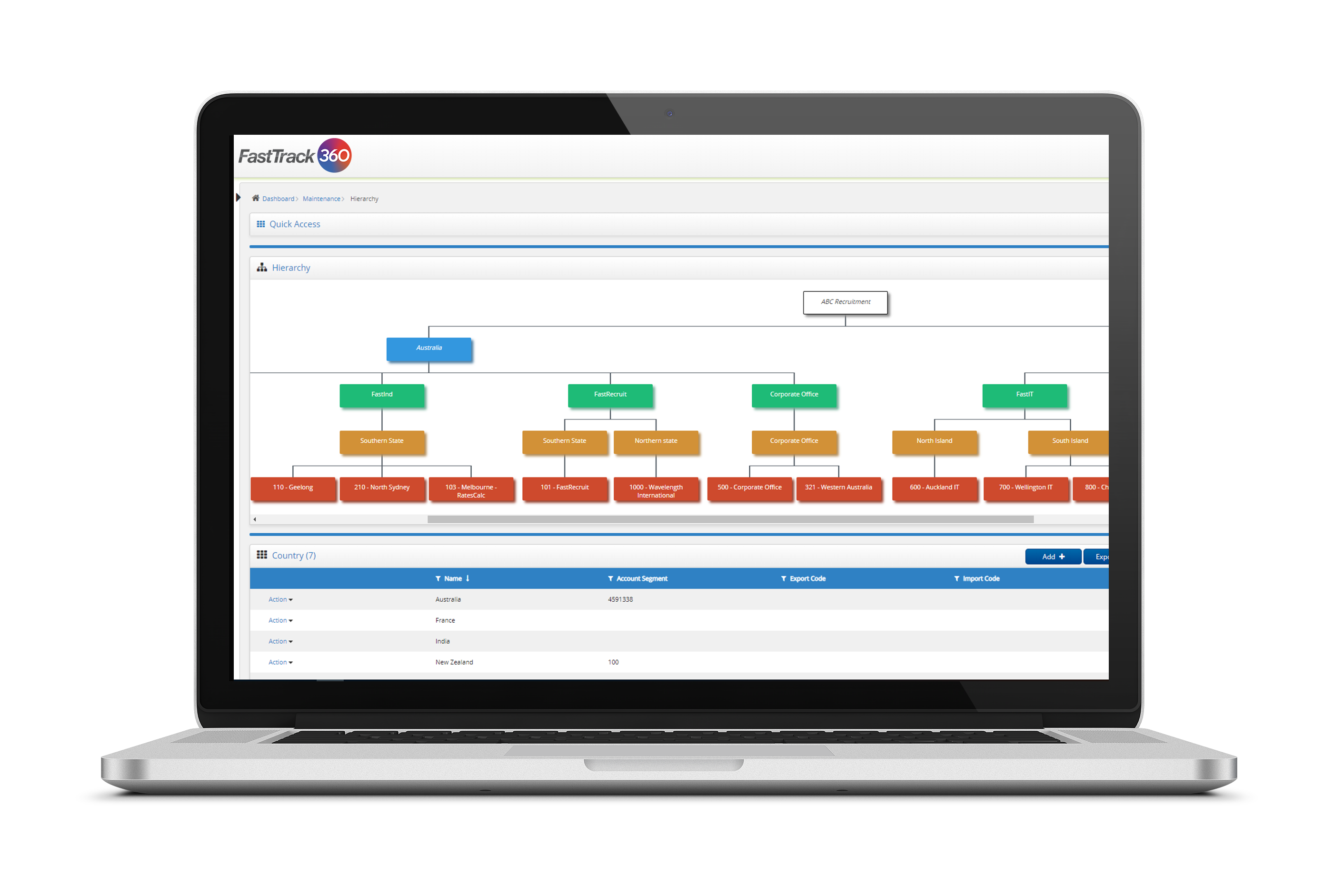 Designed to help you grow and scale, set up an organisational hierarchy in FastTrack360 end-to-end talent management software.